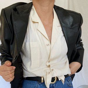 80S Vintage CREME RAFAELLA SHIRT